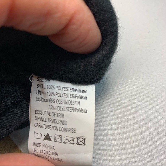 Kohls Igloos Ladies Waterproof 3M Ski/Snow Black Mittens - Sz S/M - Picture 9 of 12